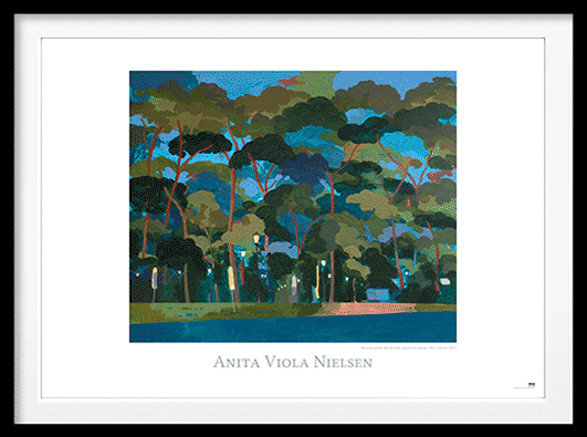The trees grow into the sky. Acrylic on canvas. - DepressedMedia