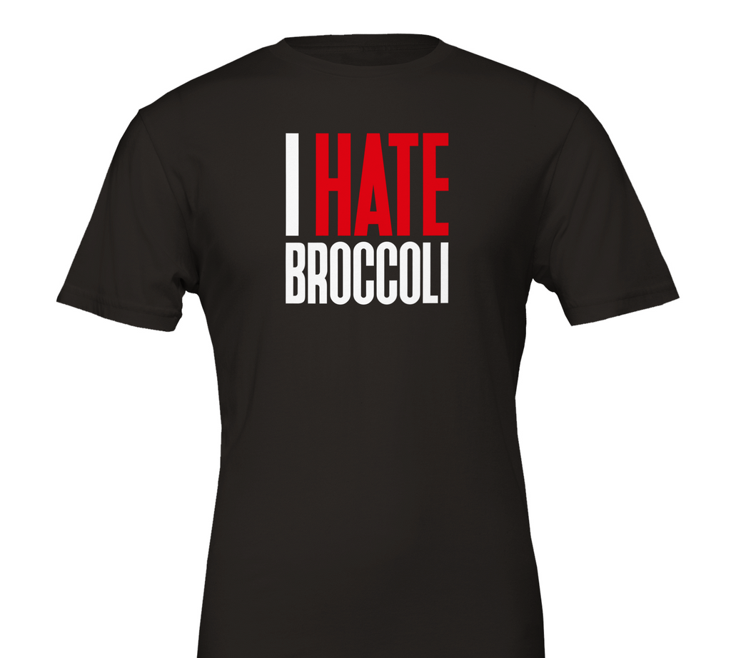 I HATE Broccoli red - DepressedMedia