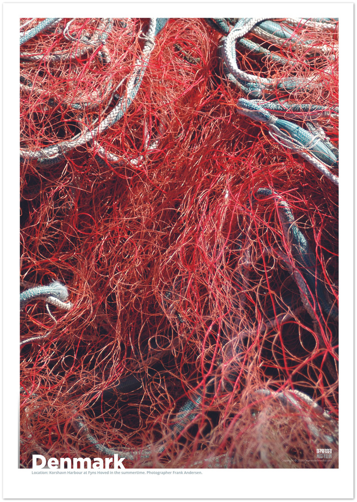 "Fishing net: RED" - DepressedMedia