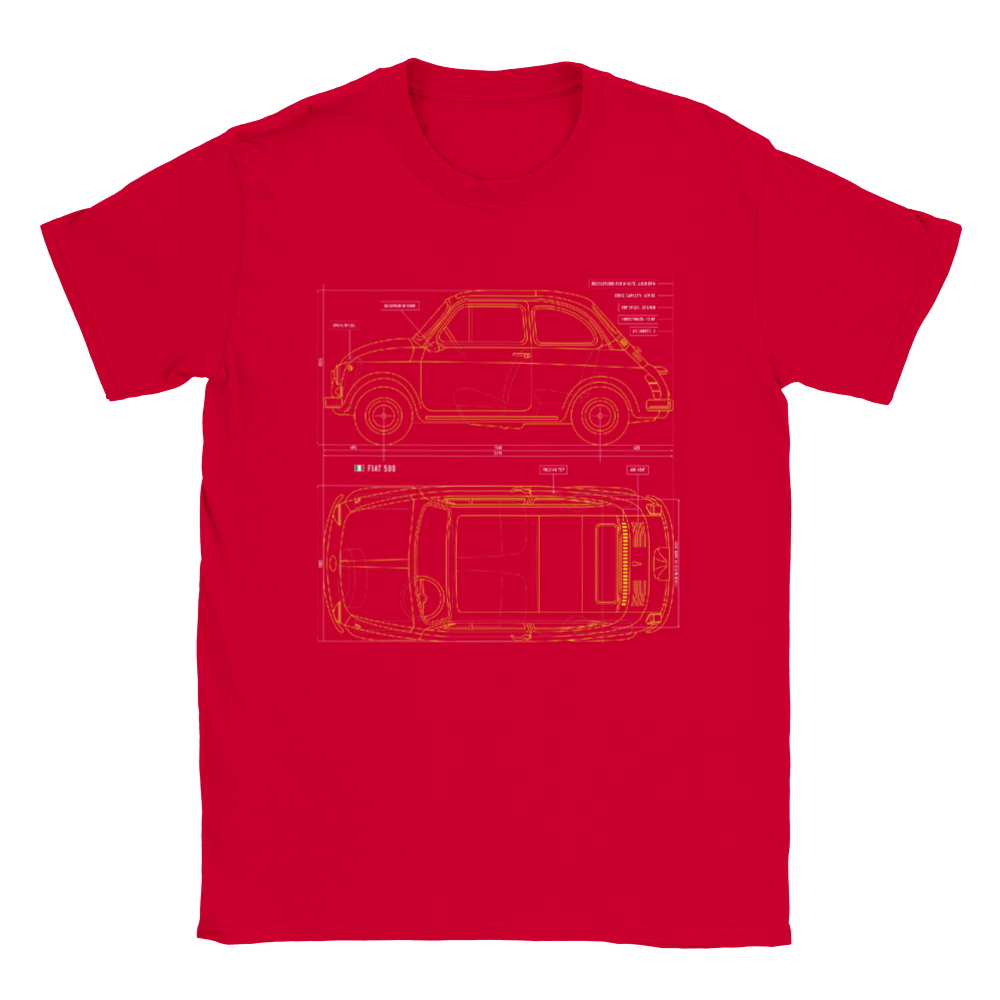 The Blueprint T-Shirt Series: Fiat 500 - DepressedMedia