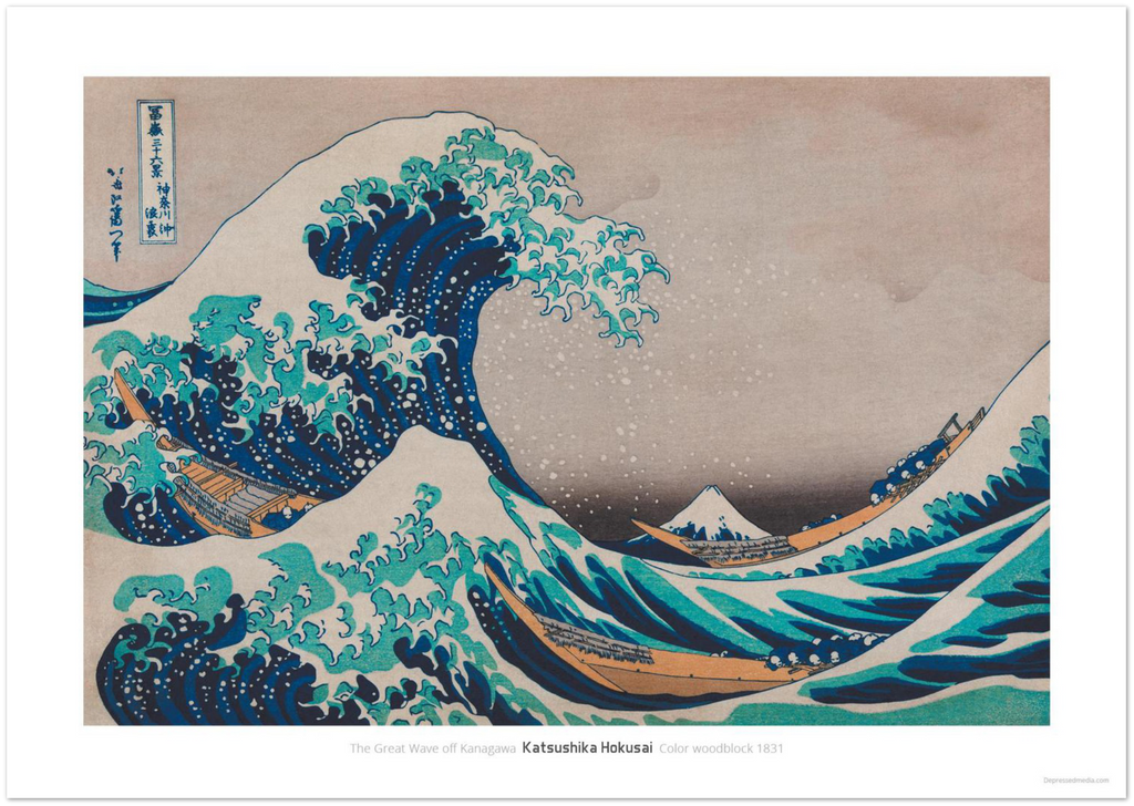 The Great Wave off Kanagawa - DepressedMedia
