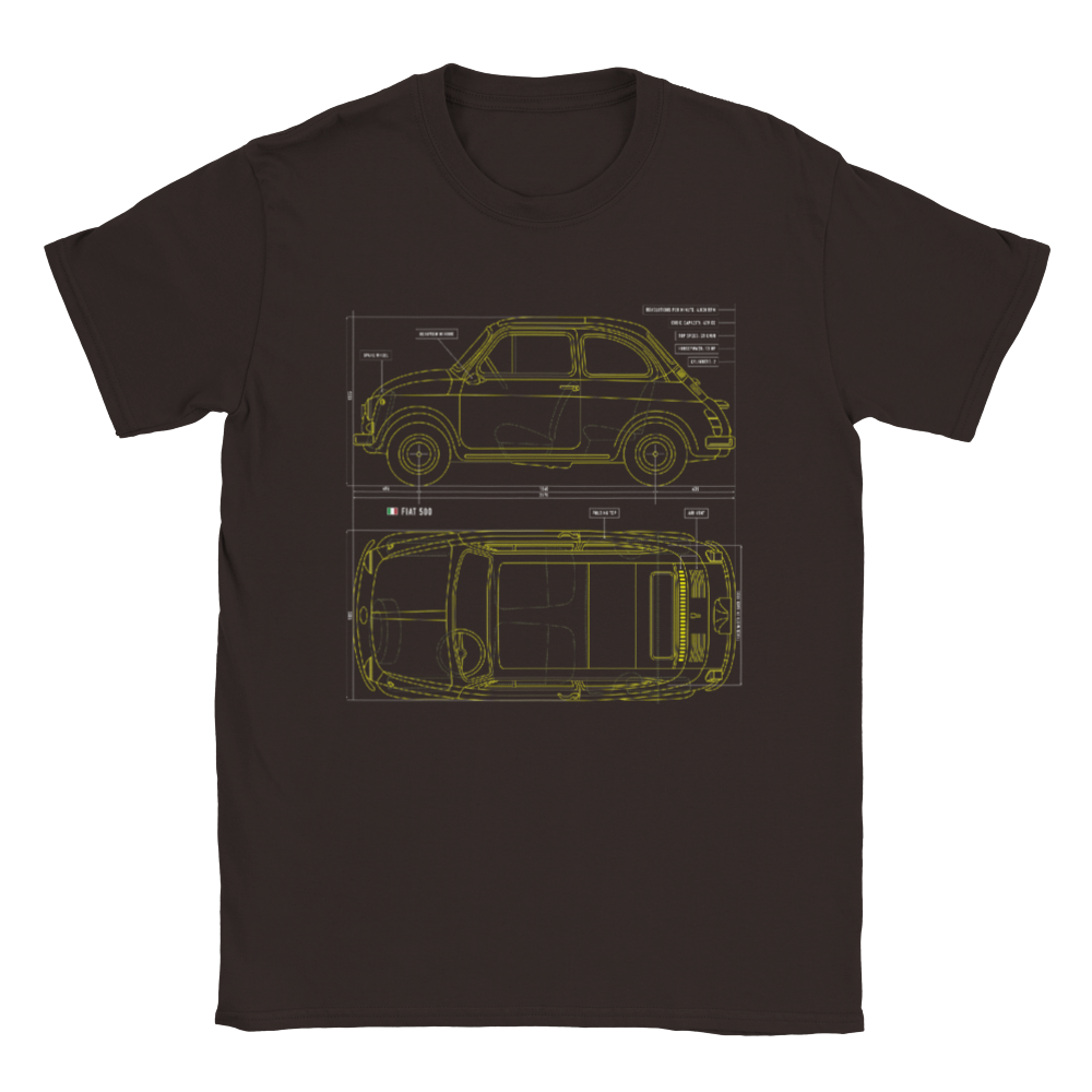 The Blueprint T-Shirt Series: Fiat 500 - DepressedMedia