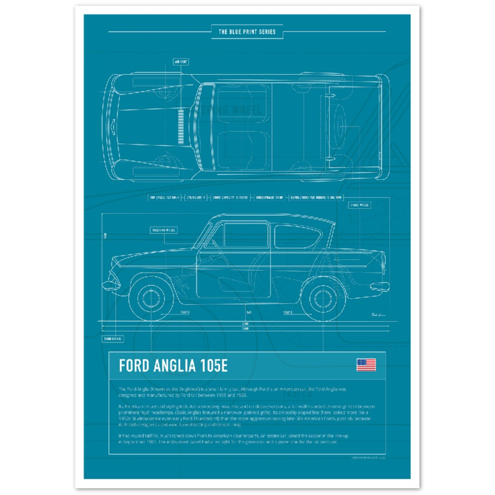 Vintage Blueprint Series: Ford Anglia 105E - DepressedMedia