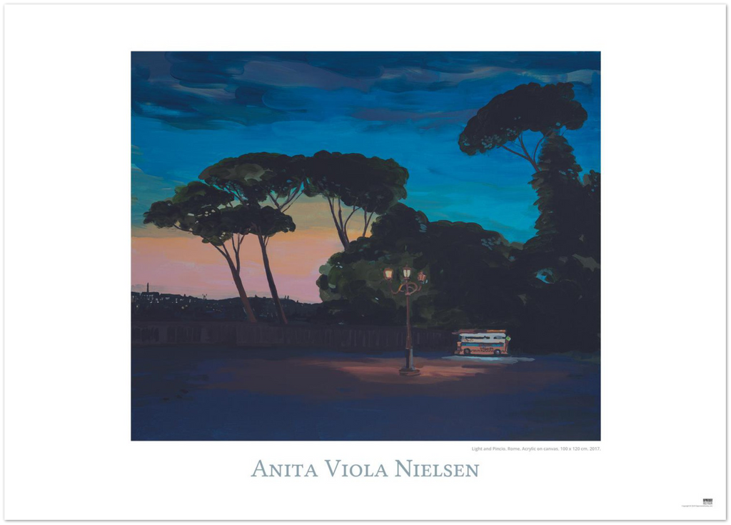 Light and Pincio. Rome. Acrylic on canvas. - DepressedMedia